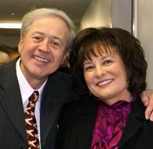 Wayne Osmond taking picture with his wife Kathlyn.